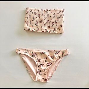 Light pink floral bikini